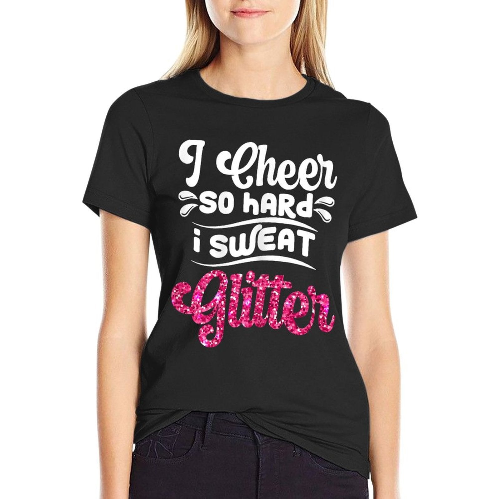 Funny Cheerleading Graphic For Cheer Girls Cheerleaders  Tagless Design T-Shirt