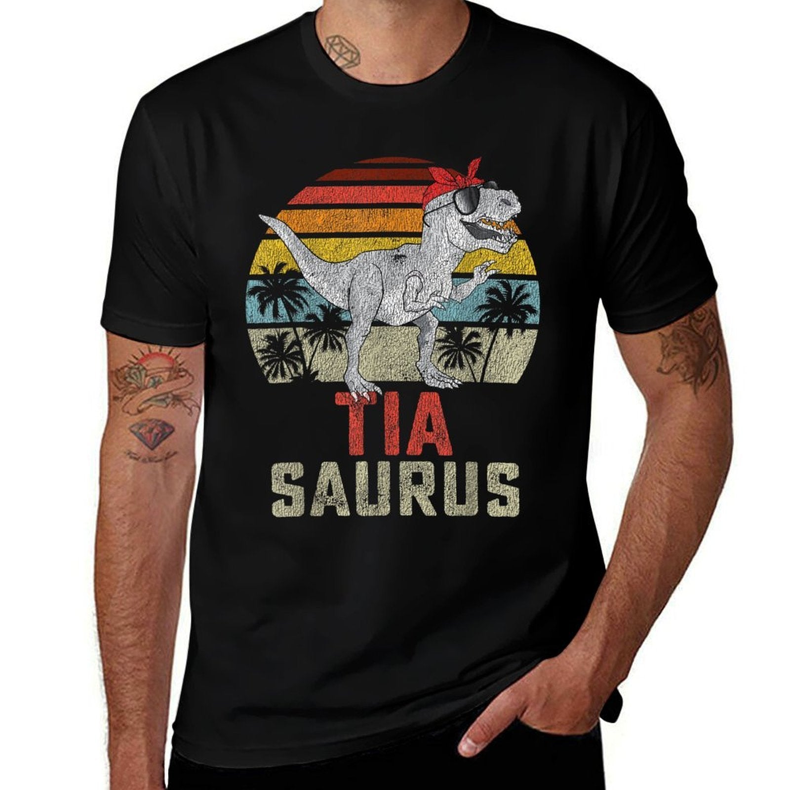 Tiasaurus T Rex Dinosaur Tia Saurus Family Matching  Versatile T-Shirt