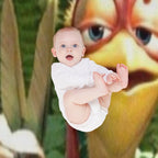 Chicken Joe Plush Throw Blanket