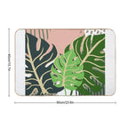 Monstera Art Abstract Durable Bath Mat