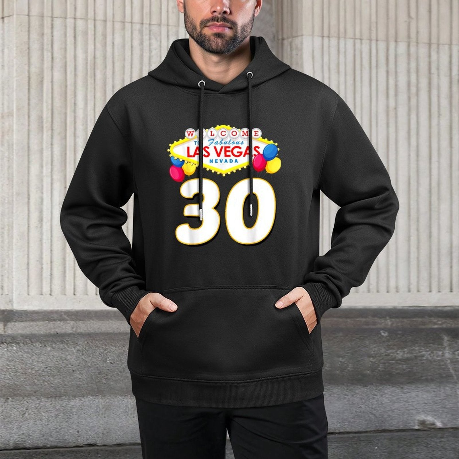 30th Birthday T Las Vegas Fabulous 30 Years Old Gift Shape Retention Hoodie