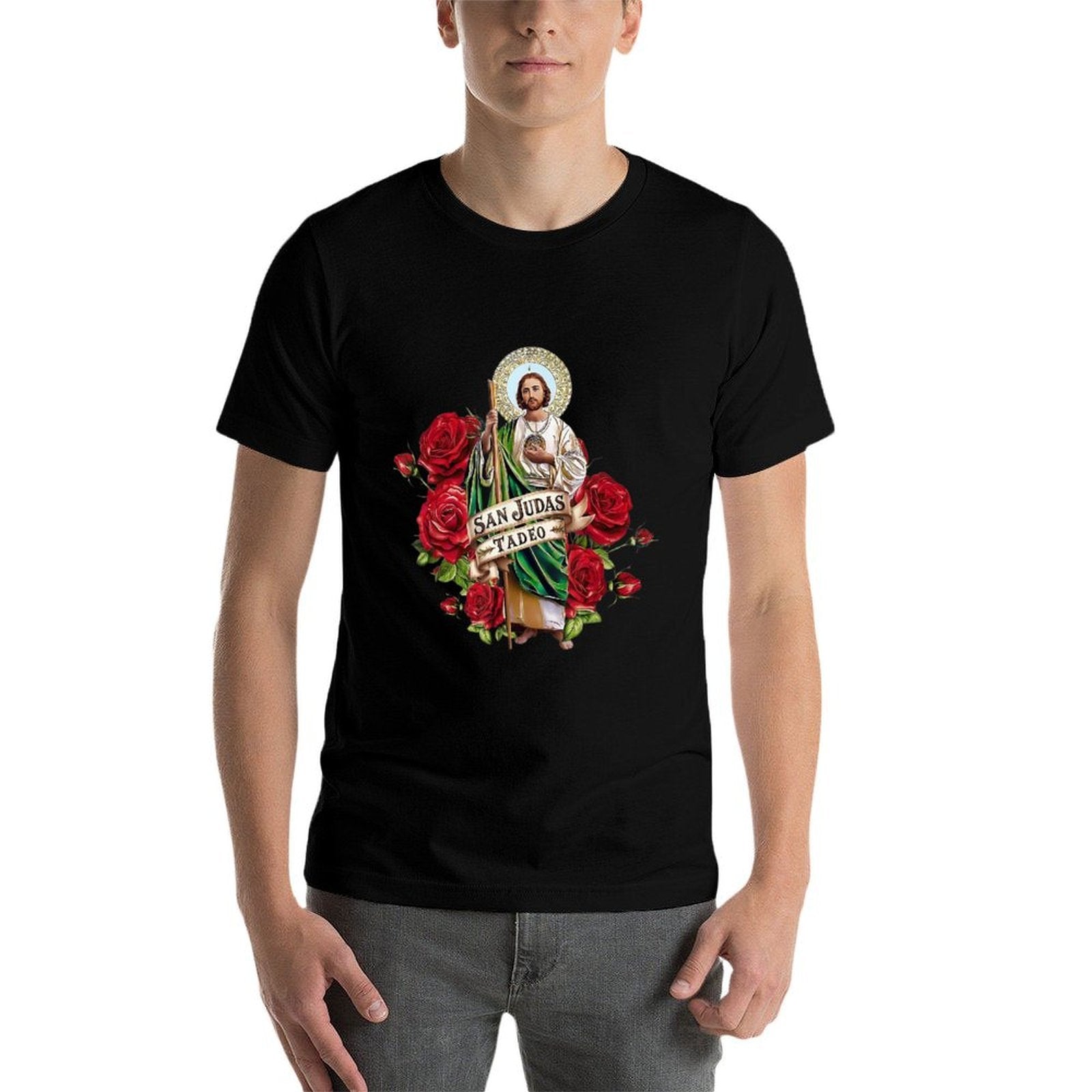 San Judas Tadeo Rose  Odor-resistant T-Shirt
