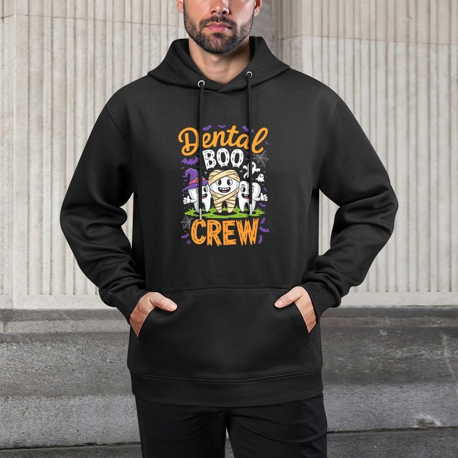 Dental Boo Crew Funny Men Women Kids Halloween Costume Easy Care Hoodie