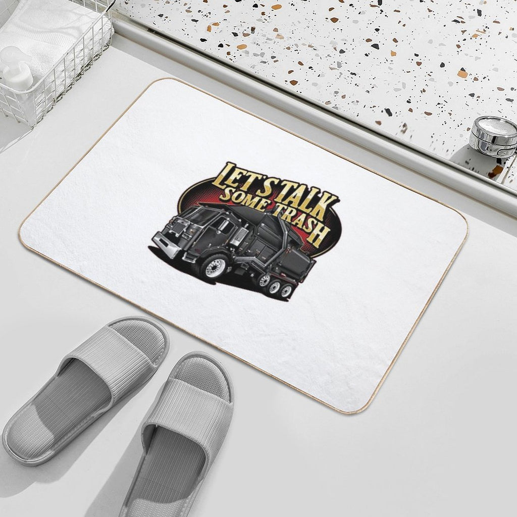 Let's Talk Some Trash Front Loader  Dirt-Trapping Bath Mat