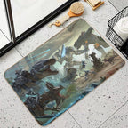 ARK Extinction Dino Fight  Repositionable Bath Mat