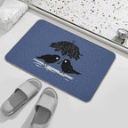 Birds in The Rain  Dirt-Trapping Bath Mat