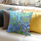 Water Lilies MoneT Soft Multiple Sizes Throw Pillow