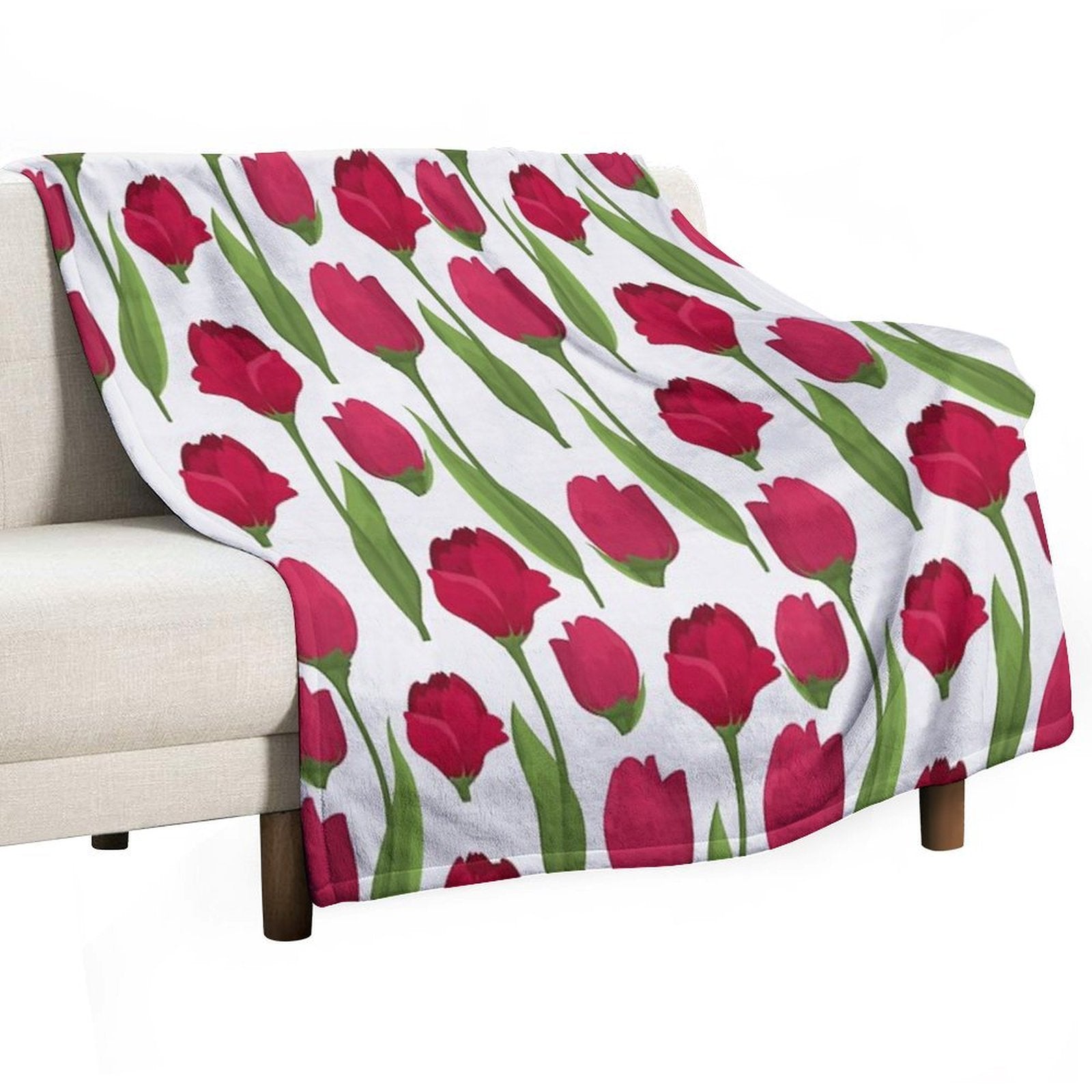 Floral Bedroom Décor Compact Throw Blanket