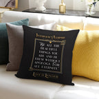 Interview with The Vampire Lestat Quote - Bg Colour Soft Reinforced Edging Throw Pillow