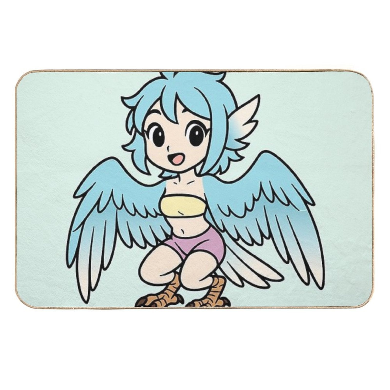 Kipi The Harpy  Slip-Resistant Bath Mat