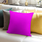 PLAIN SOLID MAGENTA FUCHSIA PINK-100 PINK AND CORAL  SHADES ON OZCUSHIONS ON ALL PRODUCTS Soft High-Density Material Throw Pillow
