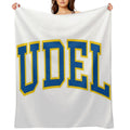 Udel - College Font Curved Quick-dry Throw Blanket