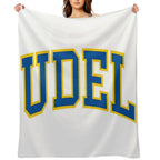 Udel - College Font Curved Quick-dry Throw Blanket