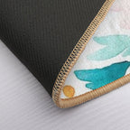 Colorful Print  Repositionable Bath Mat