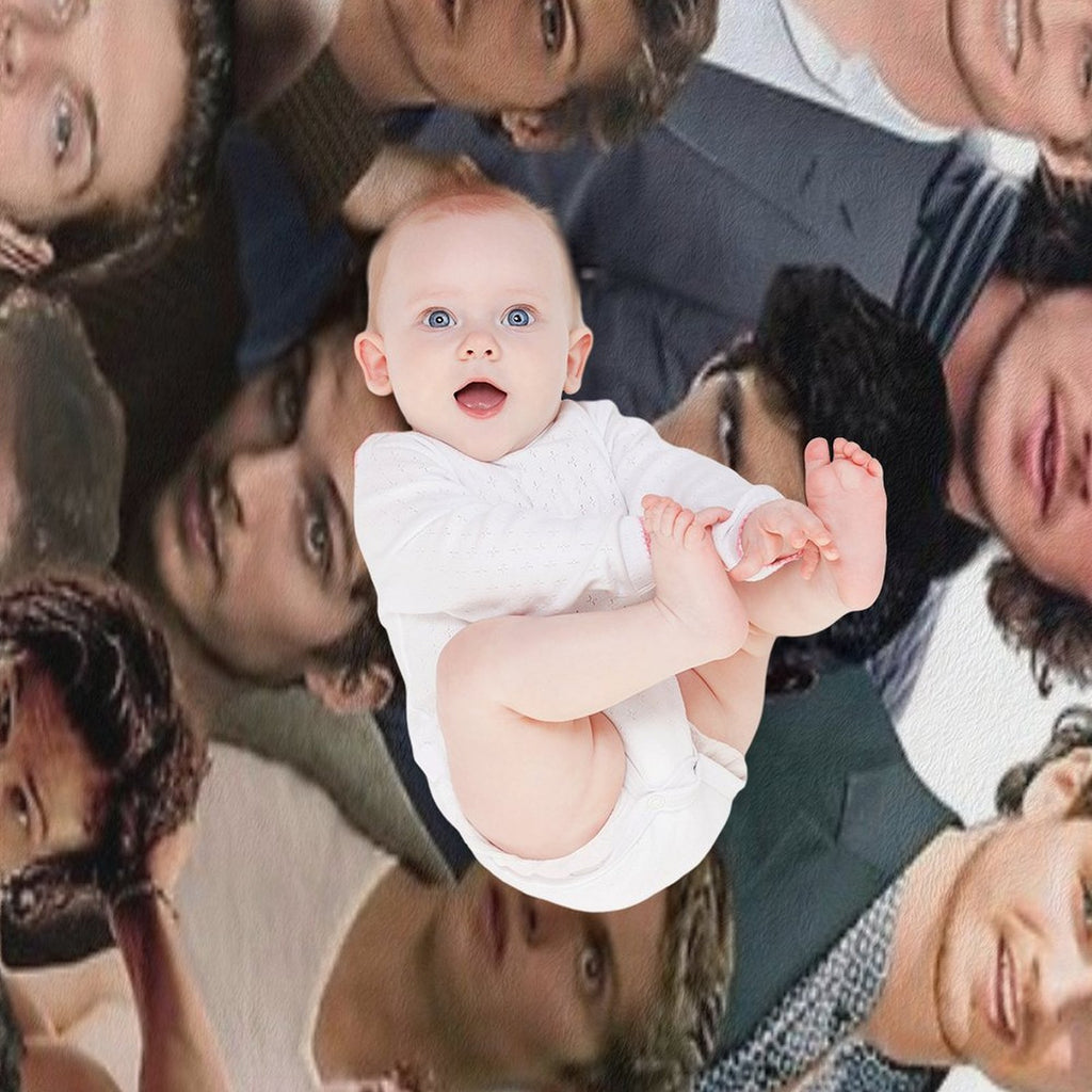 Daniel Sharman Photo Collage Gift-ready Throw Blanket