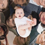 Daniel Sharman Photo Collage Gift-ready Throw Blanket