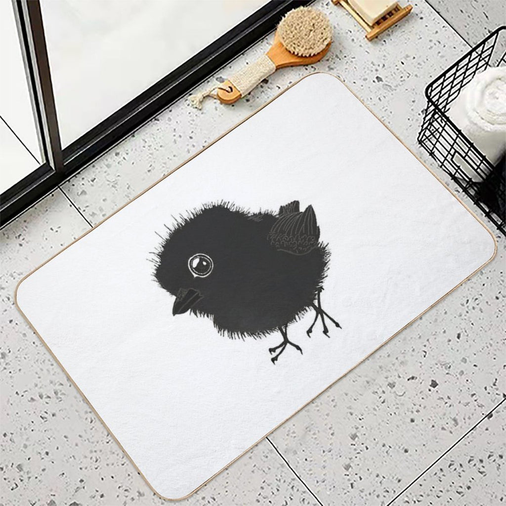 Fat Baby Raven  Non-Slip Bath Mat