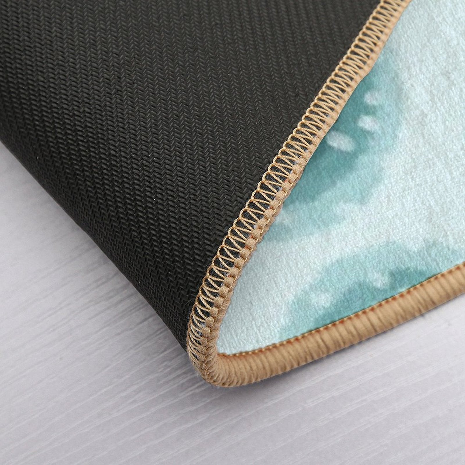 Watercolor Circles  Easy To Clean Bath Mat