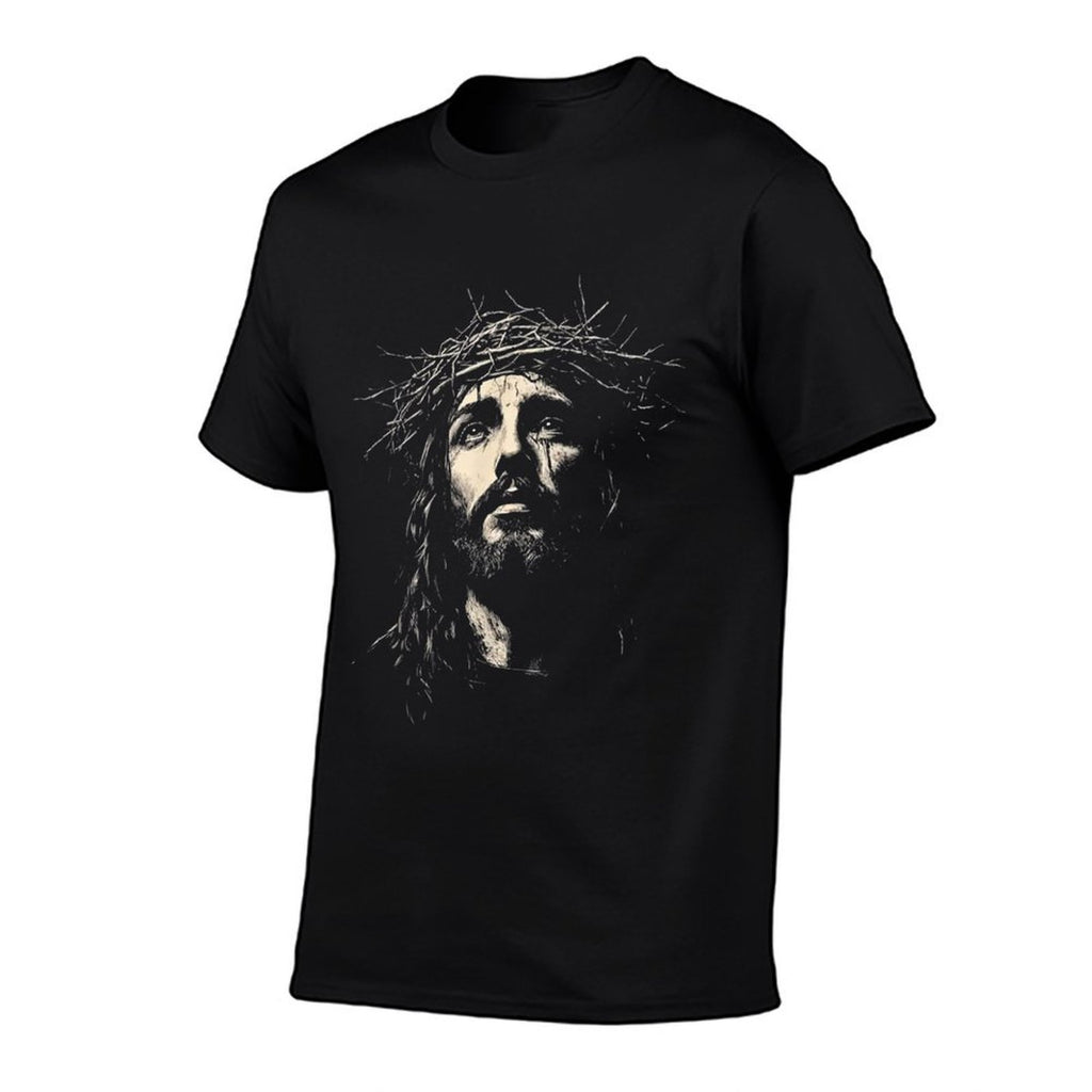 Jesus METAL Vintage 90s Graphic  Rolled Sleeves T-Shirt