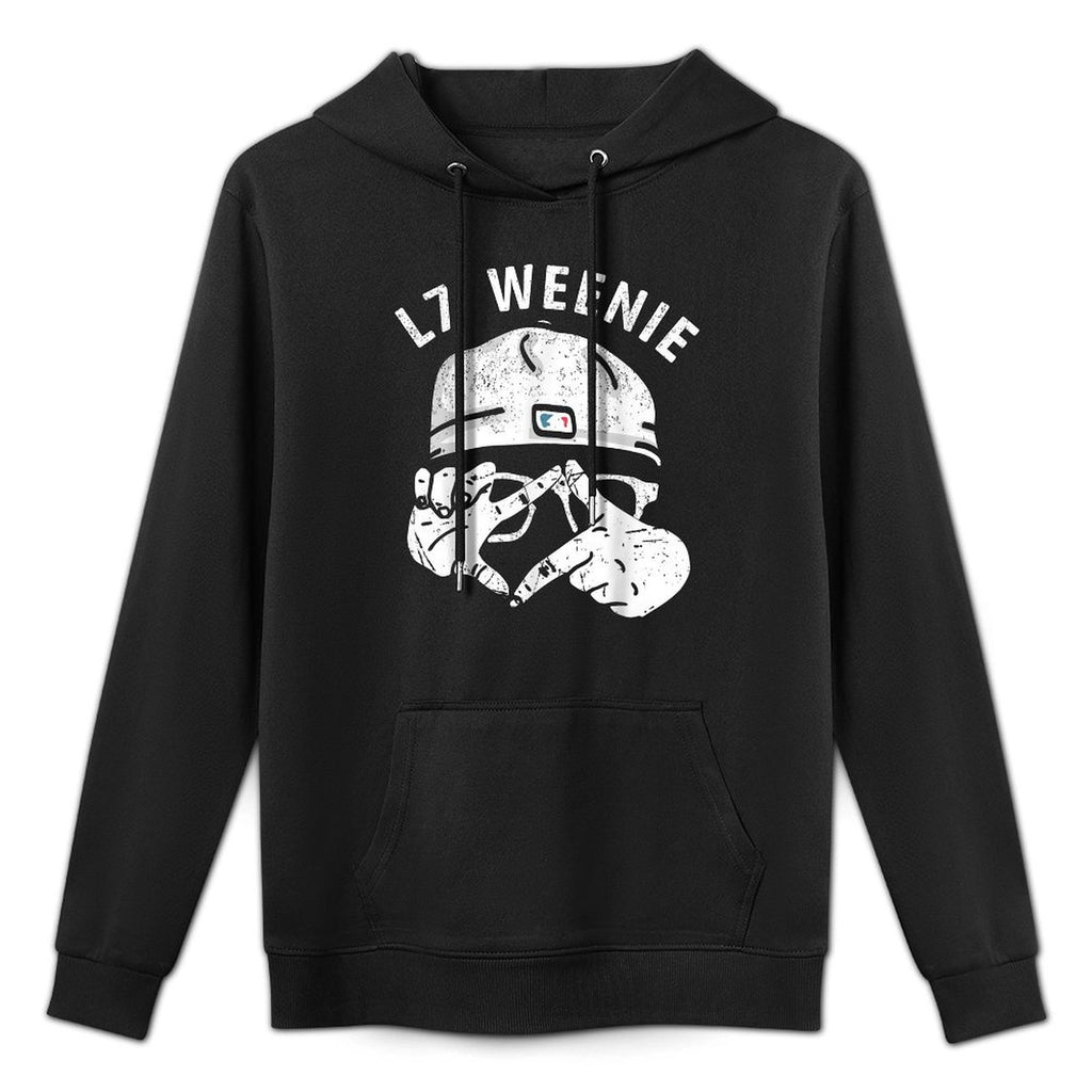 Funny Baseball Softball Season Apparel L7 Weenie Machine Washable Hoodie