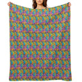 Sunny Bunnies - Pattern # 2 Wrinkle-free Throw Blanket