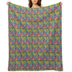Sunny Bunnies - Pattern # 2 Wrinkle-free Throw Blanket