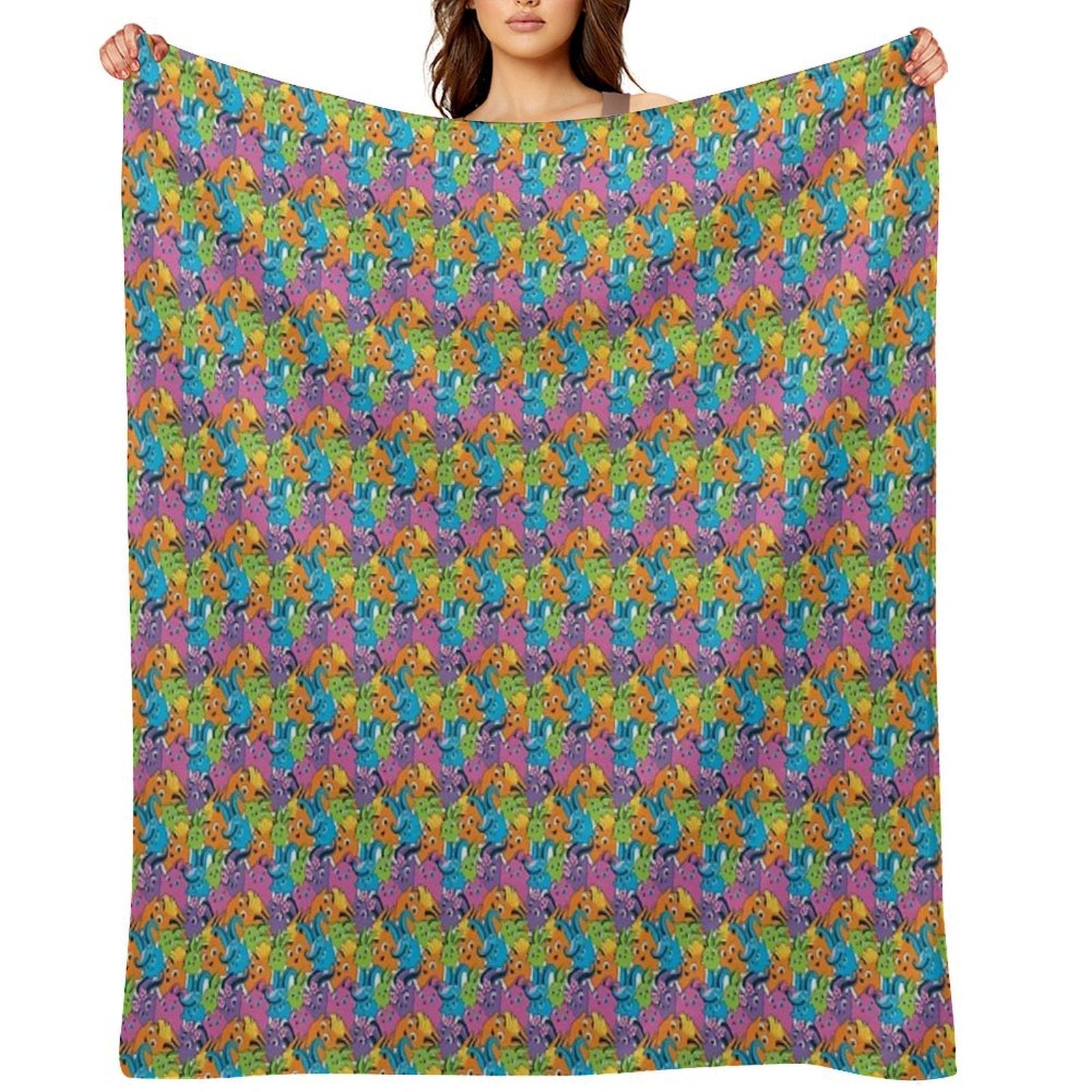 Sunny Bunnies - Pattern # 2 Wrinkle-free Throw Blanket