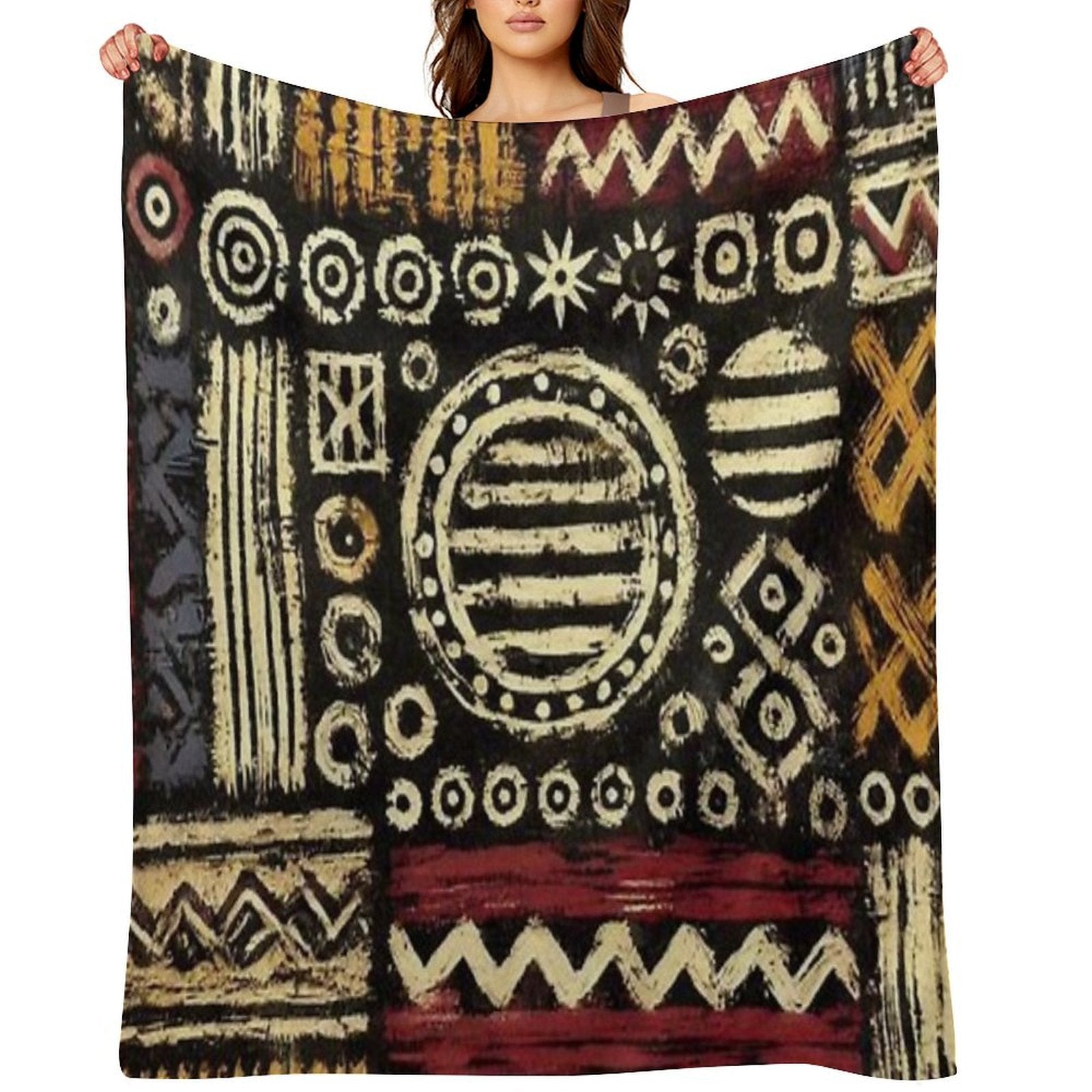 Boho Chic Print Versatility Throw Blanket