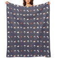Weather Forecast - Gloomy Quick-dry Throw Blanket