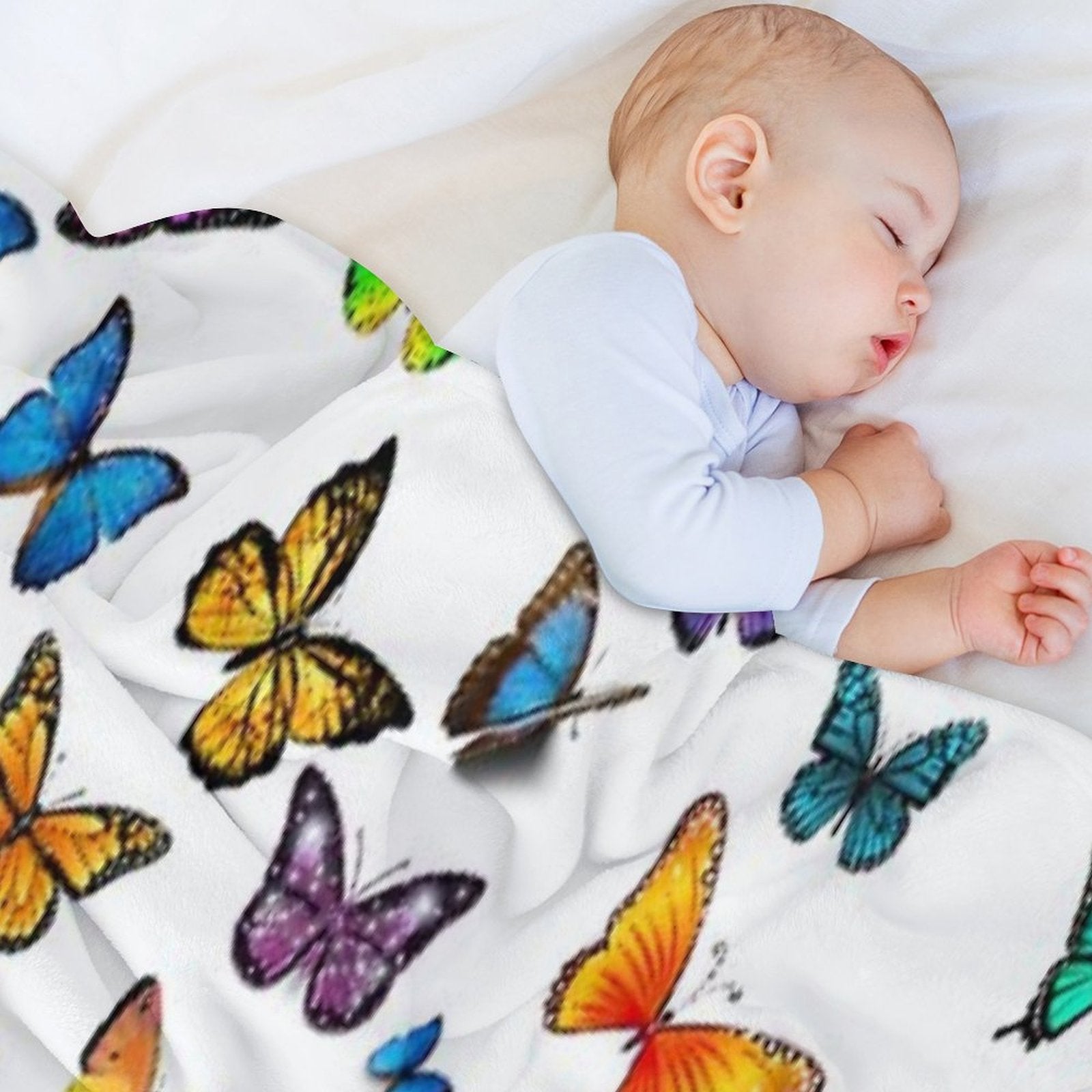 Butterfly Crazy Anti-pilling Throw Blanket