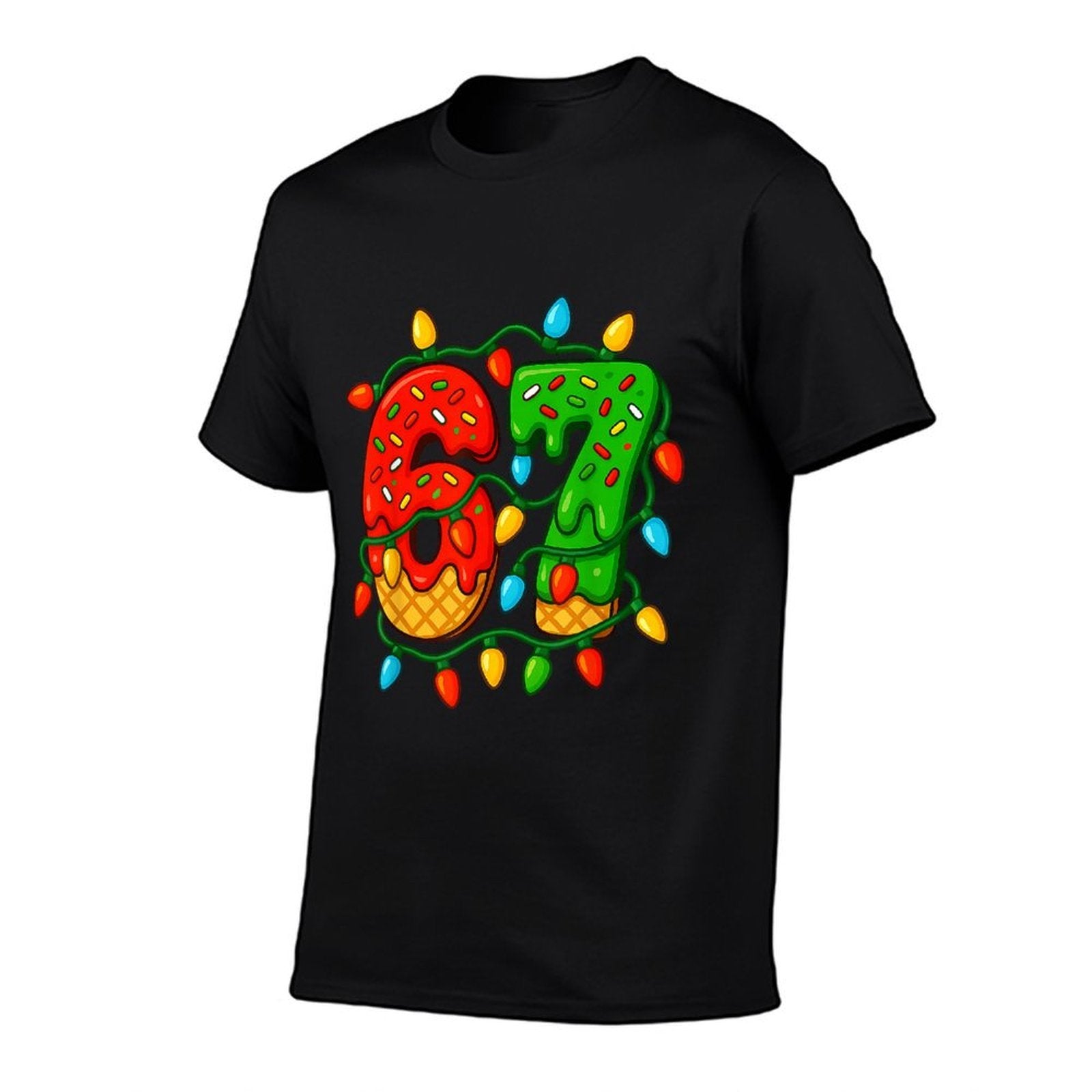 67 Ice Cream Drip Meme Six Seven Christmas Boy Girls Kids  Quick-drying T-Shirt