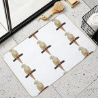 Pineapple Conure  Slip-Resistant Bath Mat