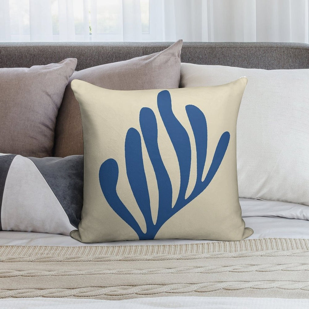 Henri Matisse - The Cutouts - Blue - Matisse Exhibition Soft Style Accent Throw Pillow
