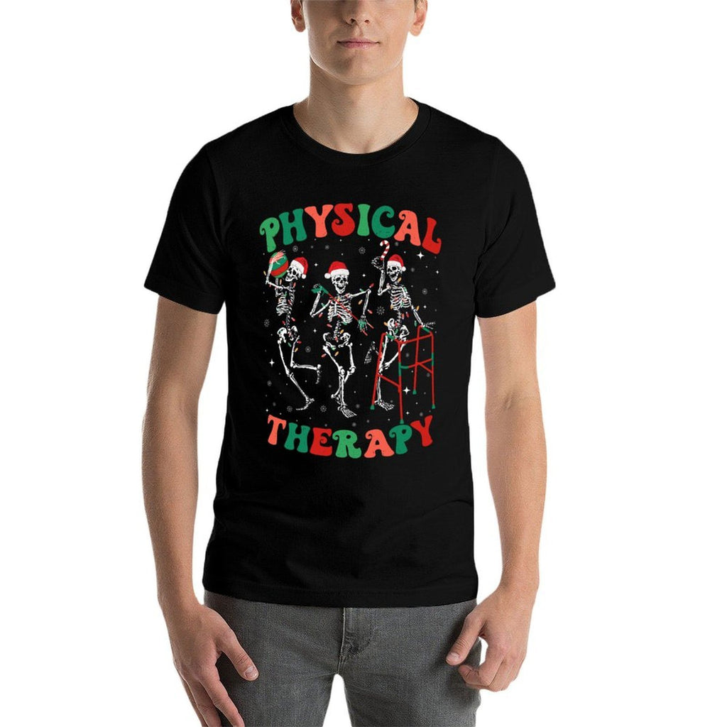 Skeleton Physical Therapy PT Christmas Physical Therapist  Classic T-Shirt