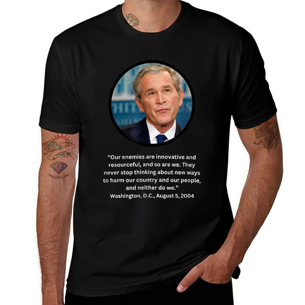 Bushisms - Funny George W. Bush Quotes  Lightweight T-Shirt