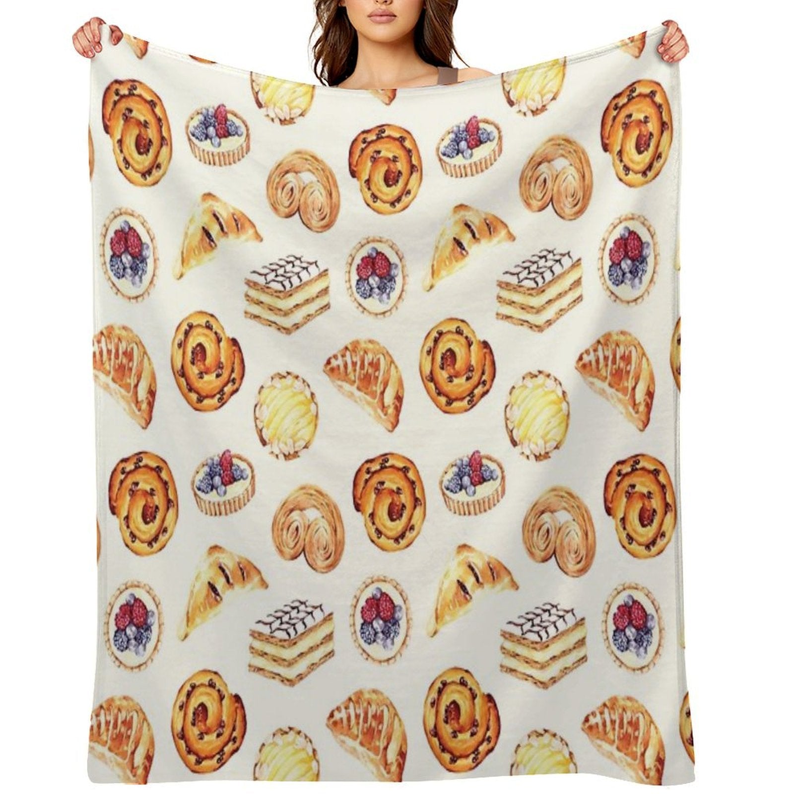 Parisian Pastry Versatility Throw Blanket