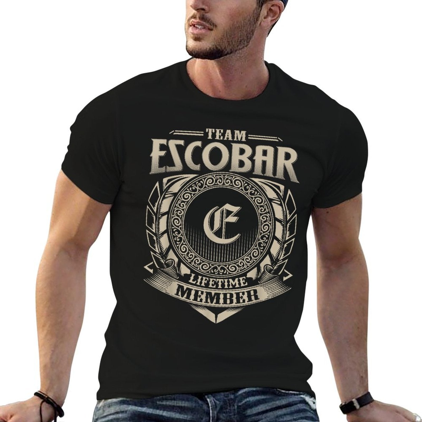 Team ESCOBAR Lifetime Member Vintage ESCOBAR Family  Stretchy T-Shirt