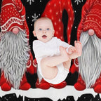 Just Hangin with My Gnomies Gnome Lover Machine-washable Throw Blanket