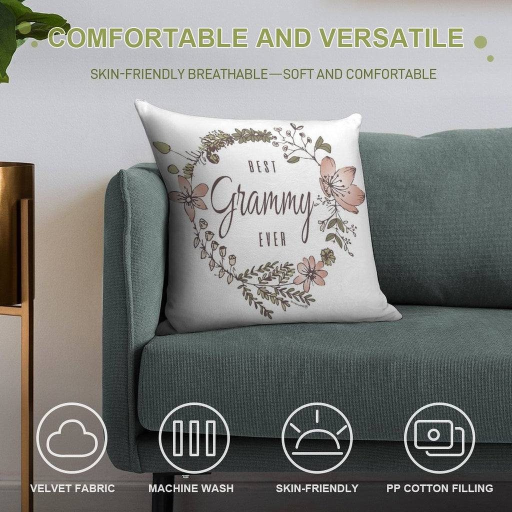 Best Grammy Ever Soft Gift Ready Throw Pillow