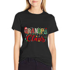 Grandpa Claus Christmas Lights Pajama Family Matching Men  Oversized Silhouette T-Shirt