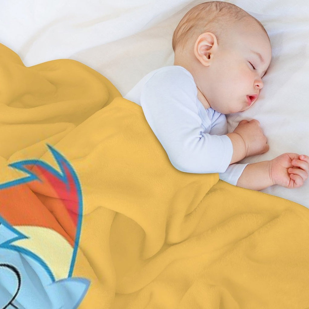 Rainbow Dash Velvety-soft Throw Blanket