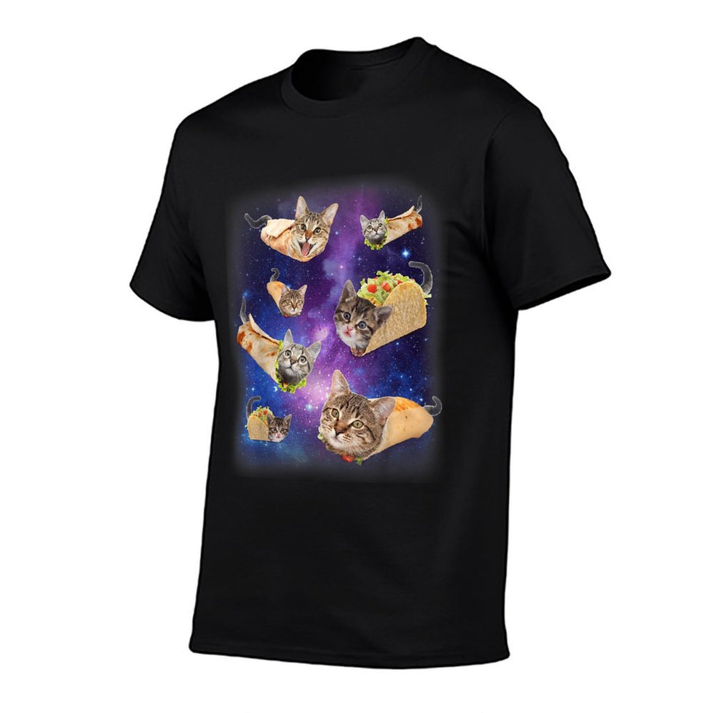 Burrito Cat And Taco Cat Space Galaxy Meme Tacocat Silly  Odor-resistant T-Shirt