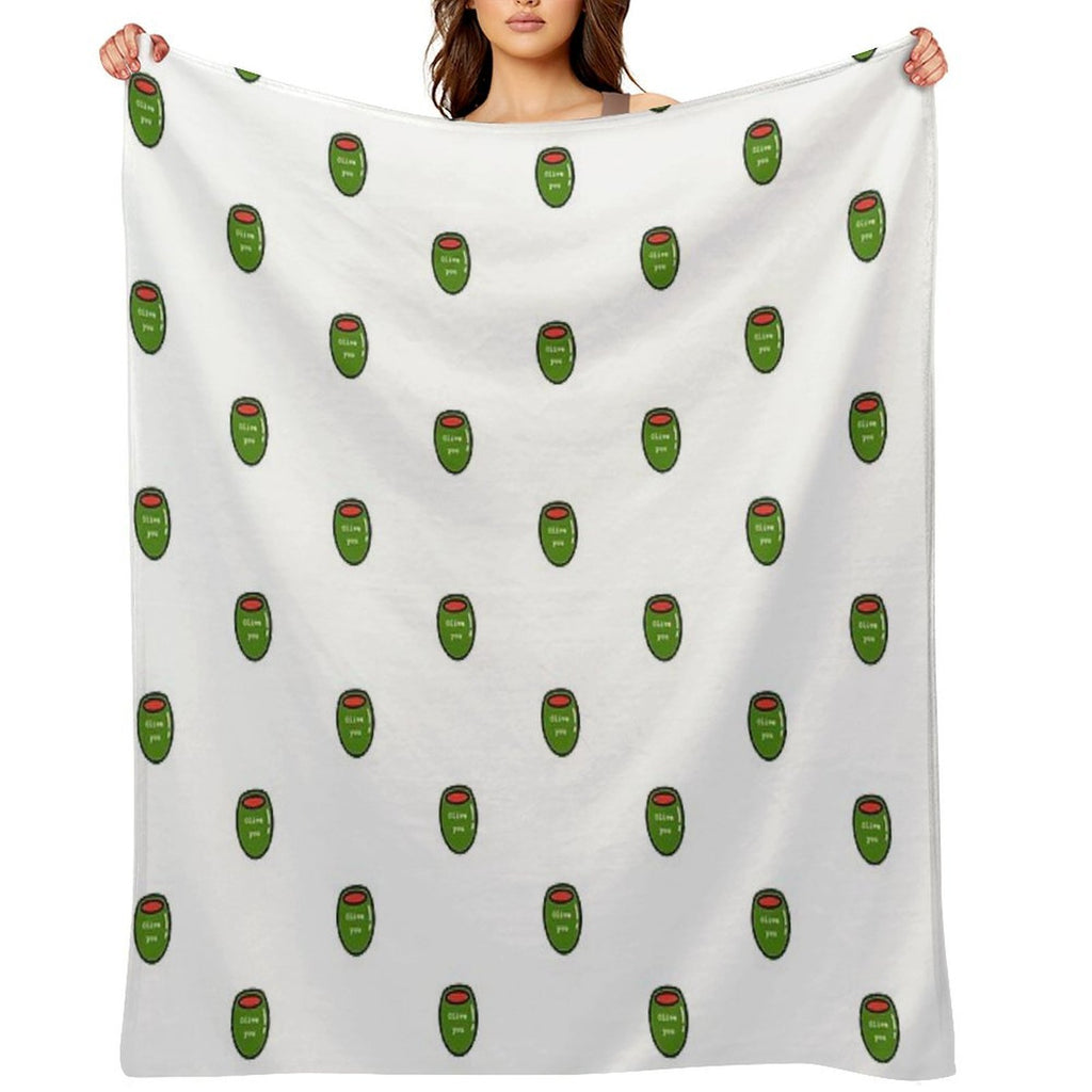 Olive You Premium Throw Blanket