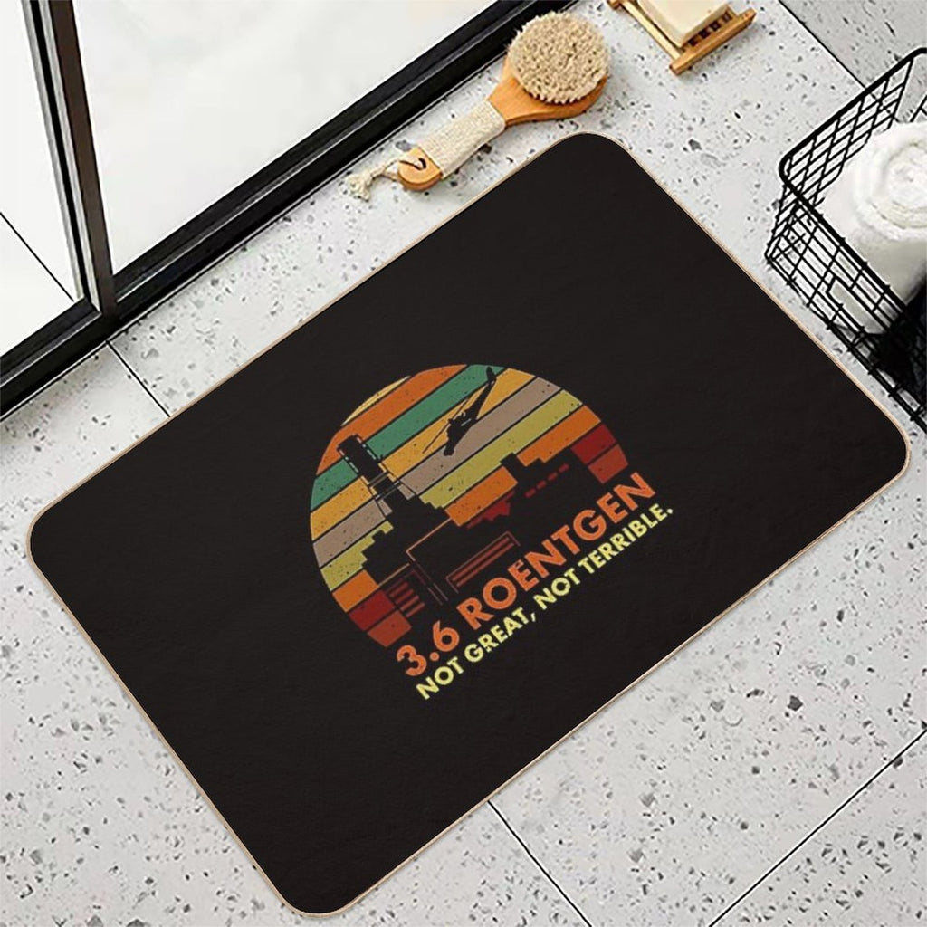 3.6 Roentgen Not Great, Not Terrible Retro Vintage  Easy To Clean Bath Mat