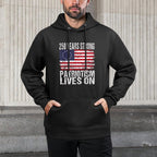 250 Years Strong Patriotism Lives On - USA 250th Birthday Casual Wear Hoodie