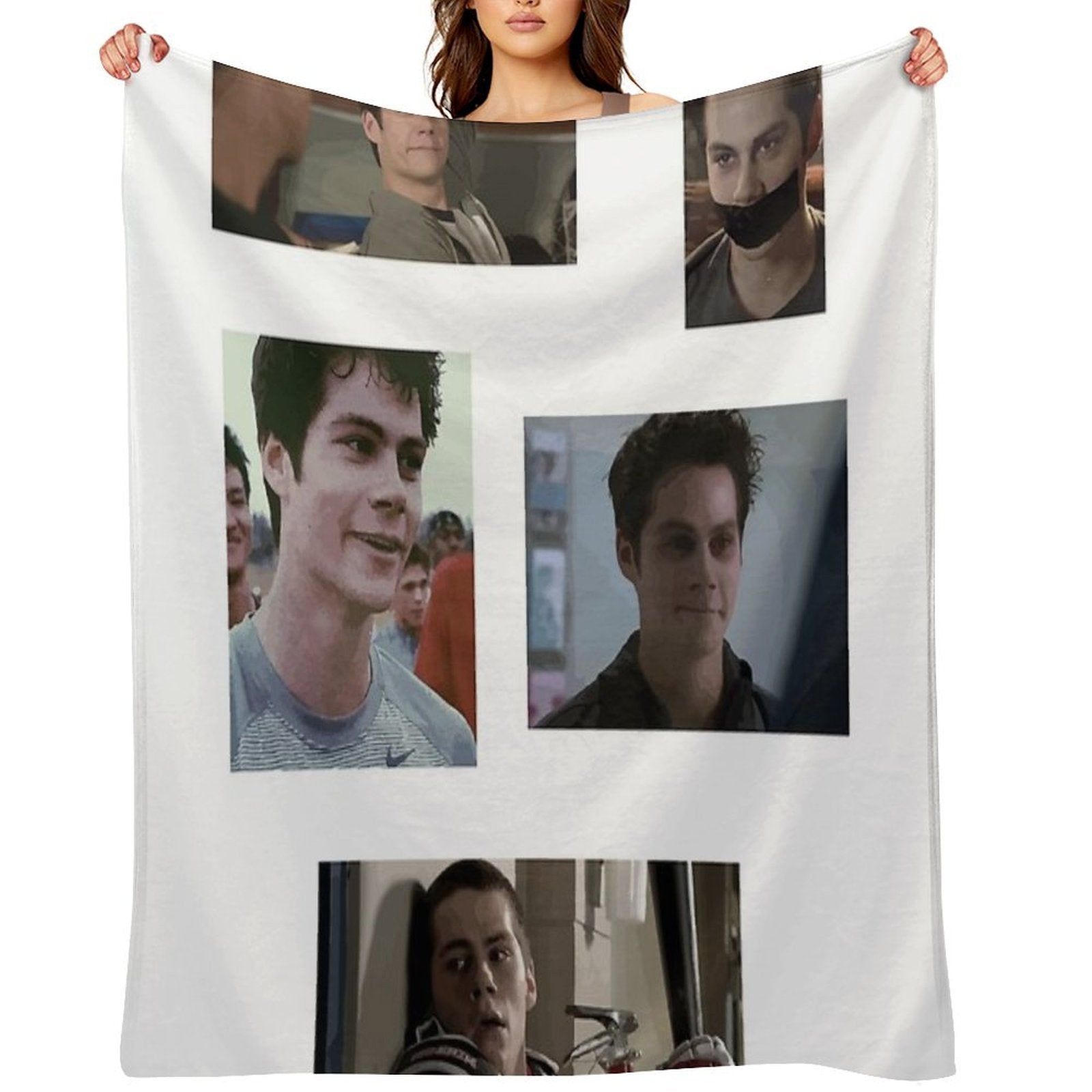 Teen Wolf Stiles Sticker Pack Sustainable Throw Blanket
