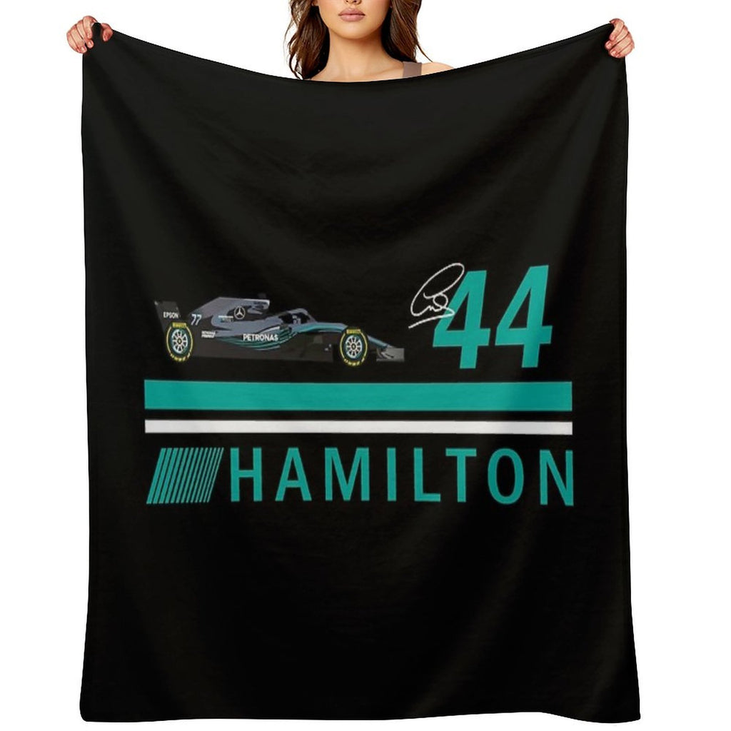 Lewis Hamilton Compact Throw Blanket