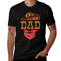 Dad Western Birthday Cowboy Cowgirl Family Matching  Relaxed-fit T-Shirt