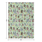 Sloths Easy Care Throw Blanket