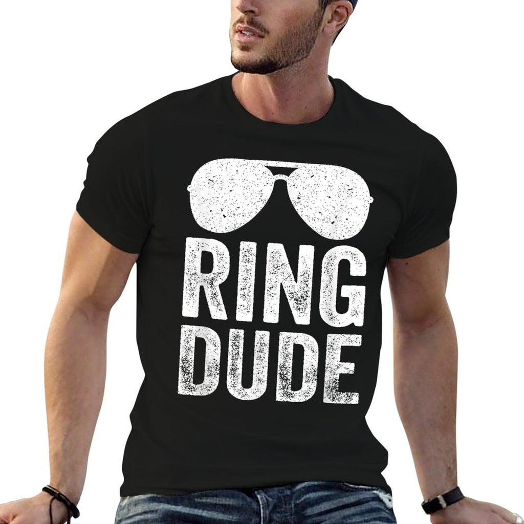 Cute Boys Ring Dude Bearer Funny Wedding  Moisture-wicking T-Shirt